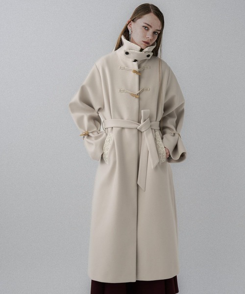 HARE（ハレ） ステンカラーコート コート ウーリーテックトグルボタン