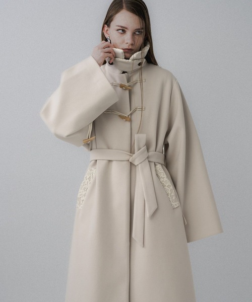 HARE（ハレ） ステンカラーコート コート ウーリーテックトグルボタン