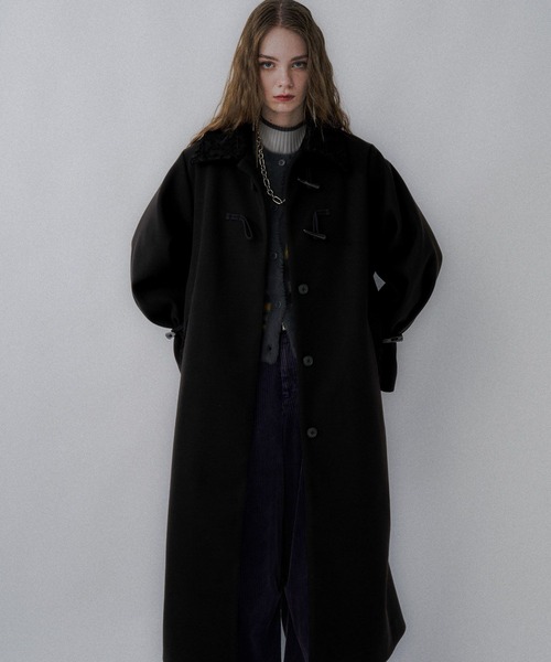 HARE（ハレ） ステンカラーコート コート ウーリーテックトグルボタン