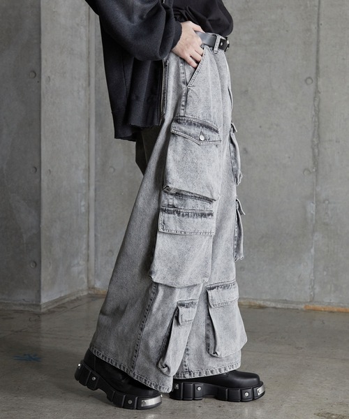 SERACE ブーツ 「SERACE」Metal parts design high sole lace up boots