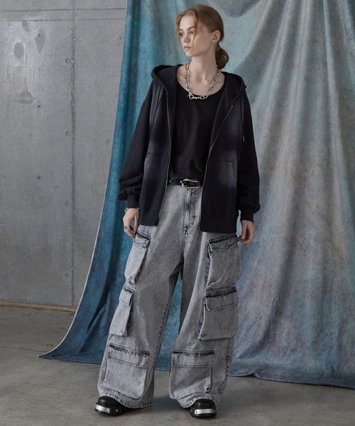 SERACE ブーツ 「SERACE」Metal parts design high sole lace up boots