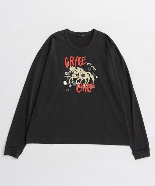 新作美品　メゾンスペシャル　ロングスリーブティーシャツ MAISON SPECIAL（メゾンスペシャル） tシャツ LOVE Long Sleeve T