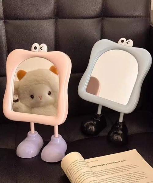 Ein（アイン） 鏡 Ein/足付き キャラクターデザイン 卓上ミラー