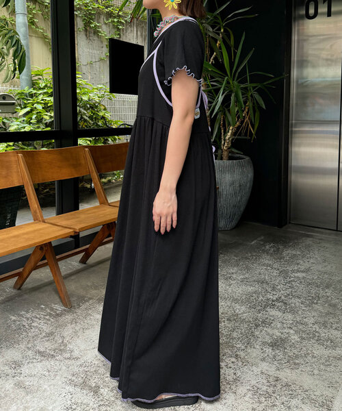 「HELLO.SANFRANCISCO」 コンビワンピース ONE SIZE オレンジ レディース_画像9