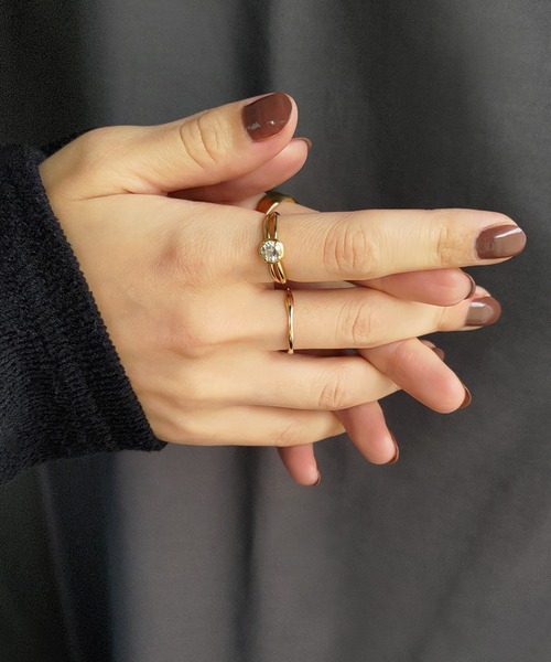 「NOIR DE POUPEE」 リング #13 グリーン レディース_画像5