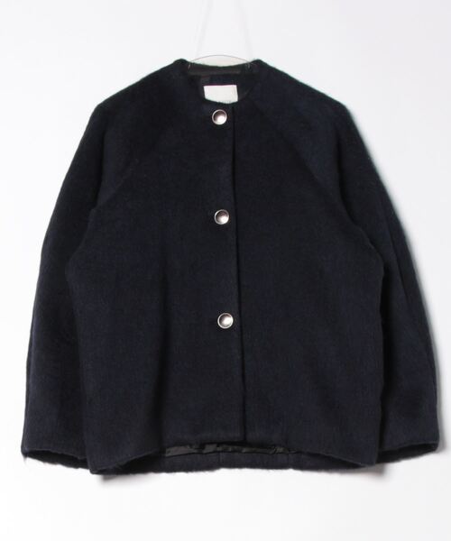 ELENDEEK（エレンディーク） ノーカラージャケット 01 ネイビー