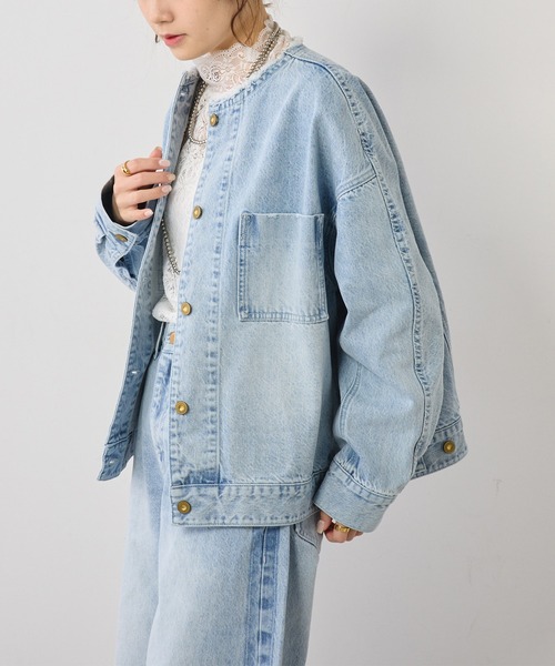 pual ce cin 「PUAL CE CIN」 デニムジャケット FREE ブルー