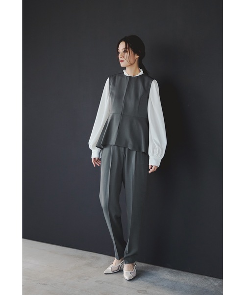 niana パンツセットアップ グレー　ブラック niana（ニアナ） セレモニースーツ セットアップ レディース