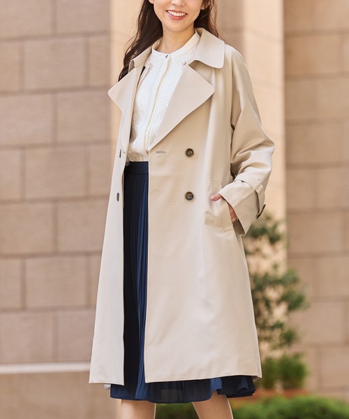 Honeys（ハニーズ） トレンチコート コート 「非フッ素撥水加工」撥水