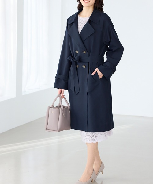 Honeys（ハニーズ） トレンチコート コート 「非フッ素撥水加工」撥水