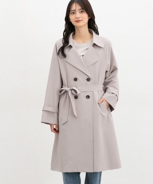 Honeys（ハニーズ） トレンチコート コート 「非フッ素撥水加工」撥水