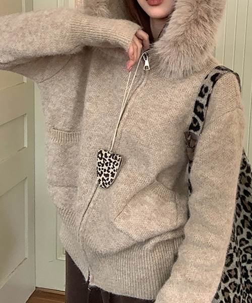 MAISON DE THERESE（メゾン ド テレーズ） ニット セーター ファー付き