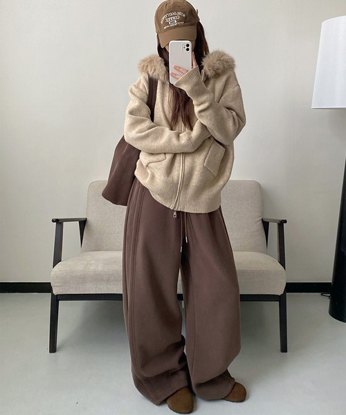 MAISON DE THERESE（メゾン ド テレーズ） ニット セーター ファー付き