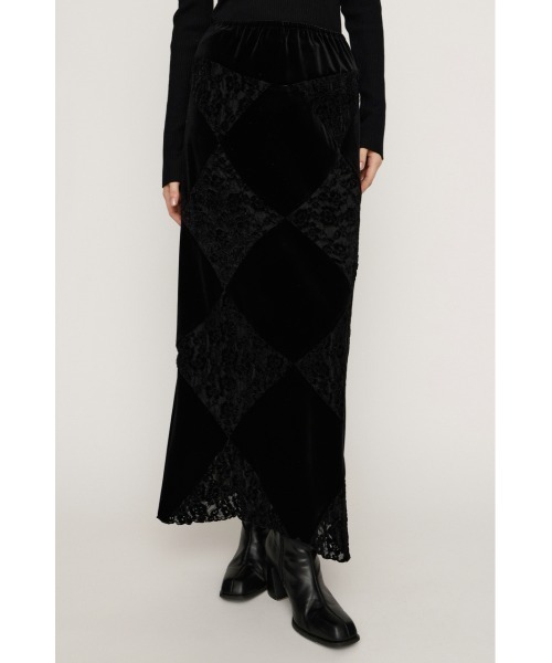 SLY（スライ） スカート VELOUR L/SK ベロア ロングスカート 秋服 冬服