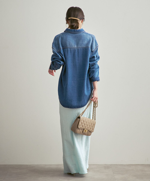 NOBLE（ノーブル） ブラウス シャツ 「26SS先行」フェードカラービッグ