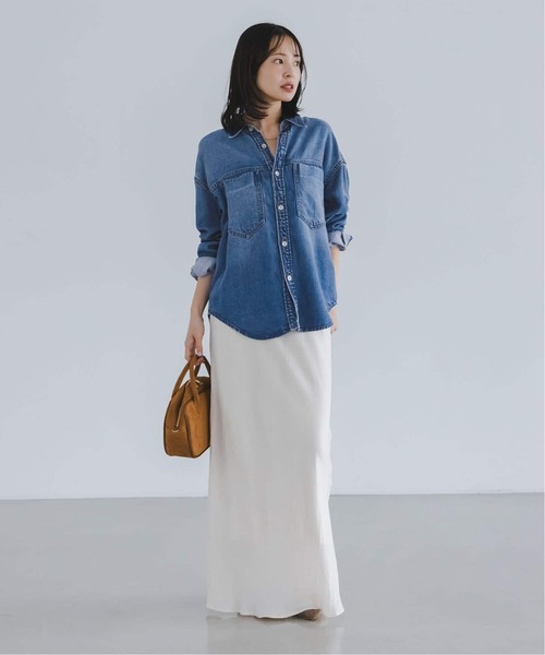 新品未使用NOBLE フェードカラービッグポケットシャツ NOBLE（ノーブル） ブラウス シャツ 「26SS先行」フェードカラービッグ