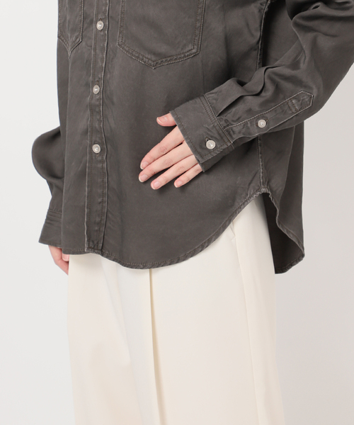 NOBLE（ノーブル） ブラウス シャツ 「26SS先行」フェードカラービッグ