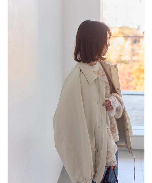 Samansa Mos2 blue（サマンサモスモスブルー） ブルゾン アウター 襟付