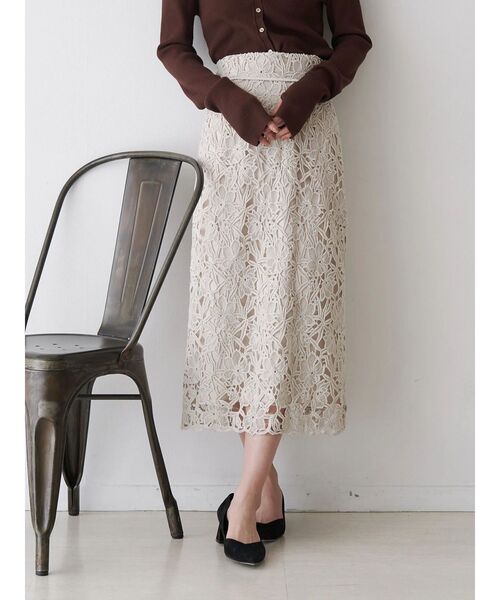 「TONAL」 タイトスカート MEDIUM アイボリー レディース_画像2