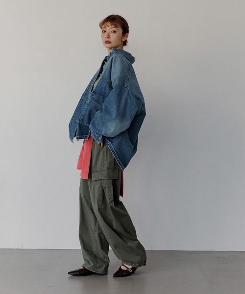 BAYFLOW ベイフロー Lee リー 別注 デニムカバーオール L セール】【Lee(リー)】別注デニムカバーオール（デニムジャケット