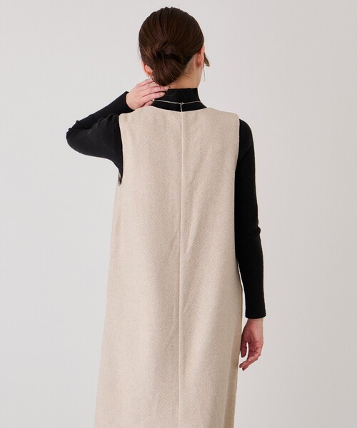 JAYRO（ジャイロ） ジャンパースカート Vネックヘリンボーンツイード