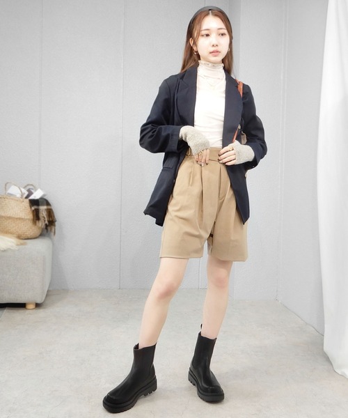 「minia」 ショートブーツ M ブラック レディース_画像2