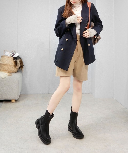 「minia」 ショートブーツ M ブラック レディース_画像3