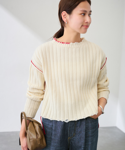 FRAMeWORK（フレームワーク） ニット セーター ハンドステッチリペア