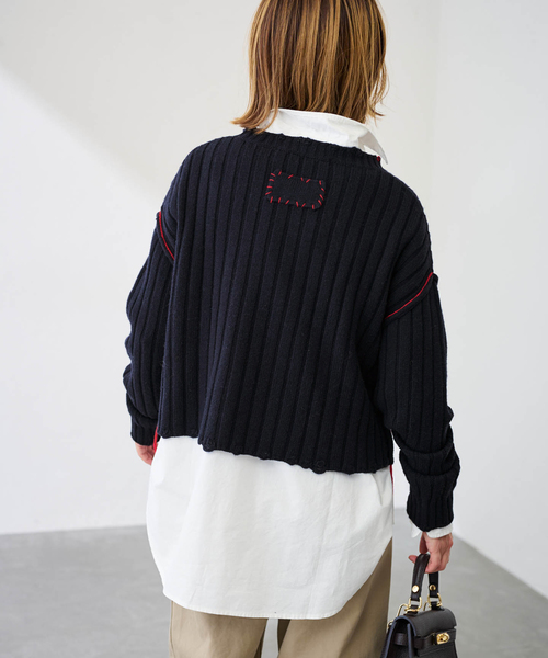 FRAMeWORK（フレームワーク） ニット セーター ハンドステッチリペア