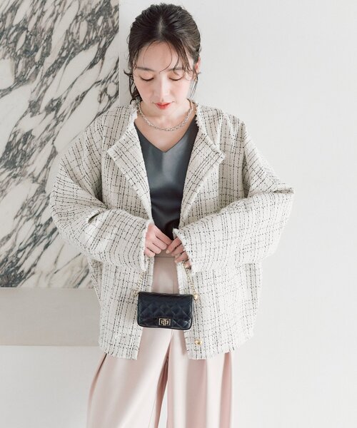 La boutique Bonbon（ラブティックボンボン） ジャケット ノーカラー