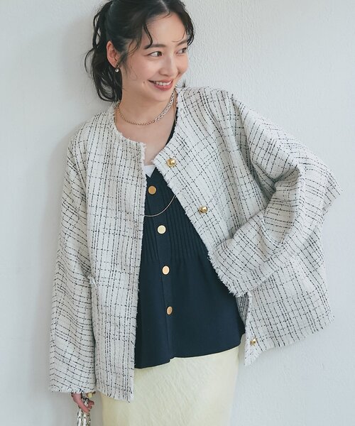 La boutique Bonbon（ラブティックボンボン） ジャケット ノーカラー