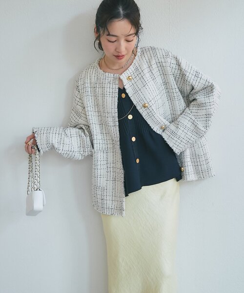 La boutique Bonbon（ラブティックボンボン） ジャケット ノーカラー