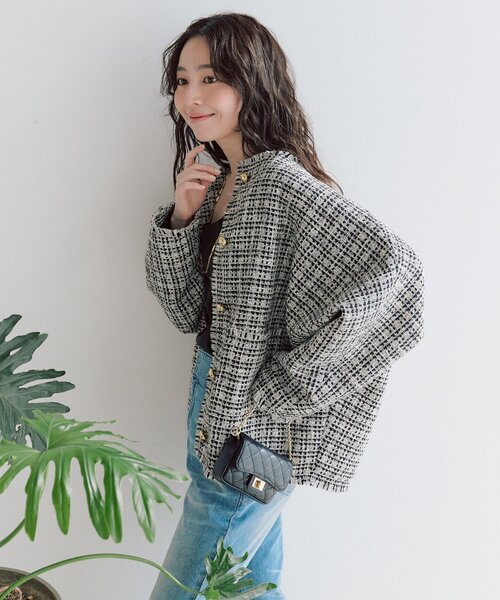 La boutique Bonbon（ラブティックボンボン） ジャケット ノーカラー