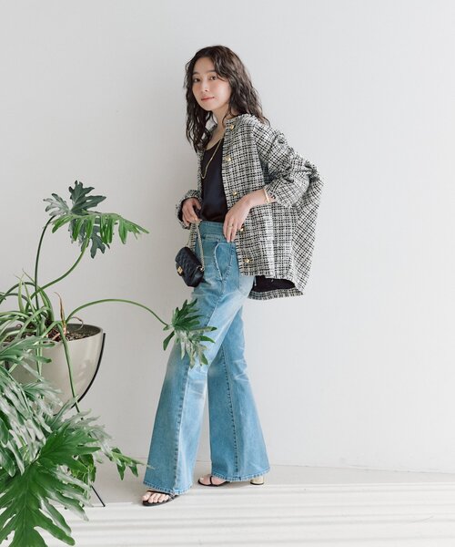 La boutique Bonbon（ラブティックボンボン） ジャケット ノーカラー
