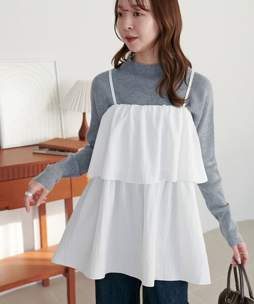 TSURU by Mariko Oikawa（ツルバイマリコオイカワ） 長袖チュニック