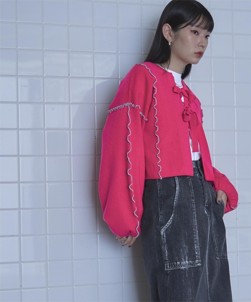 「miette」 カーディガン FREE アイボリー レディース_画像4