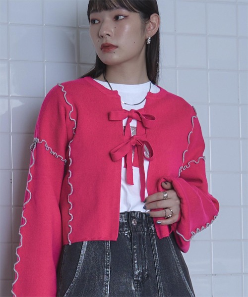 「miette」 カーディガン FREE アイボリー レディース_画像6