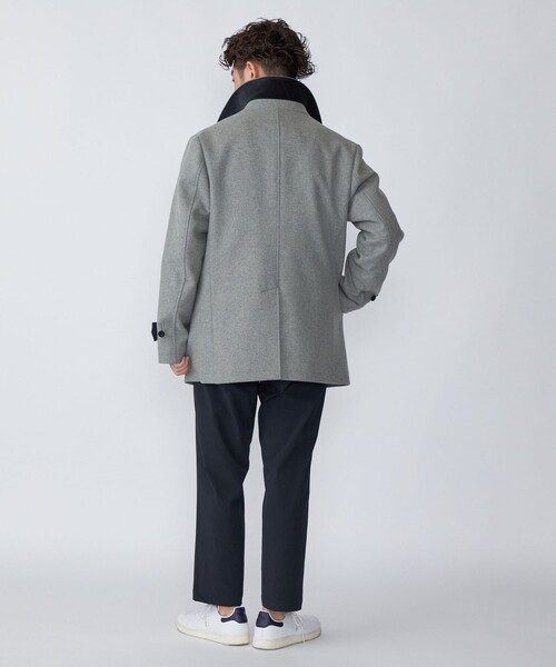 SHIPS ライトグレー ピーコート ONE SIZE SHIPS（シップス） ピーコート MEDIUM ライトグレー メンズ : ZOZOTOWN
