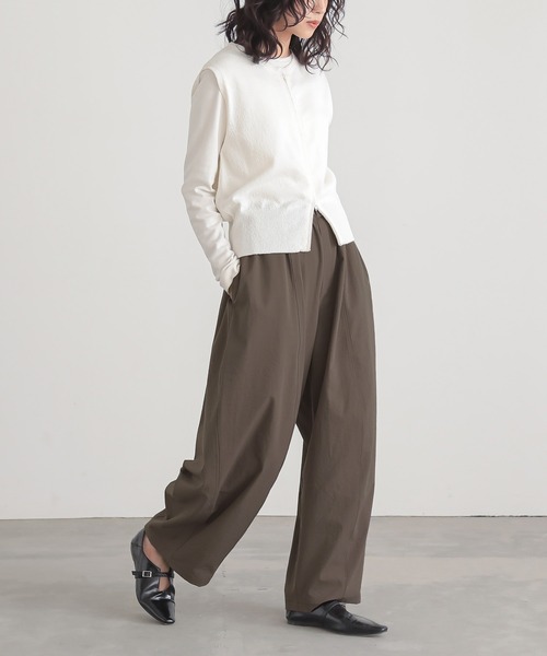 「for/c」 チノパンツ LL チャコールグレー レディース_画像9