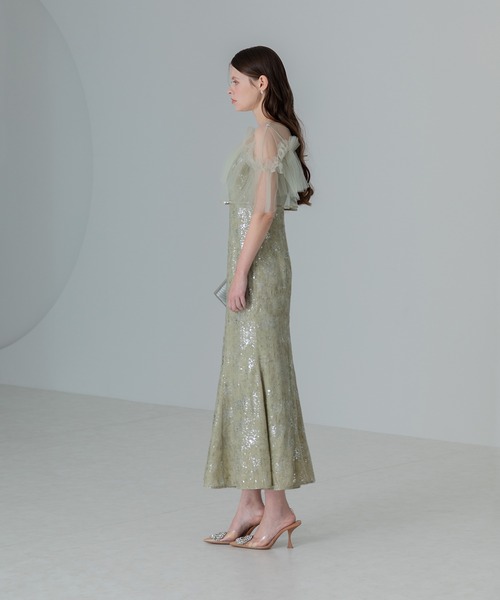 「Leja」 コンビワンピース SMALL グレー レディース_画像7