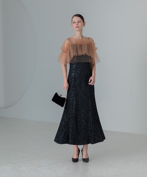 「Leja」 コンビワンピース SMALL グレー レディース_画像9