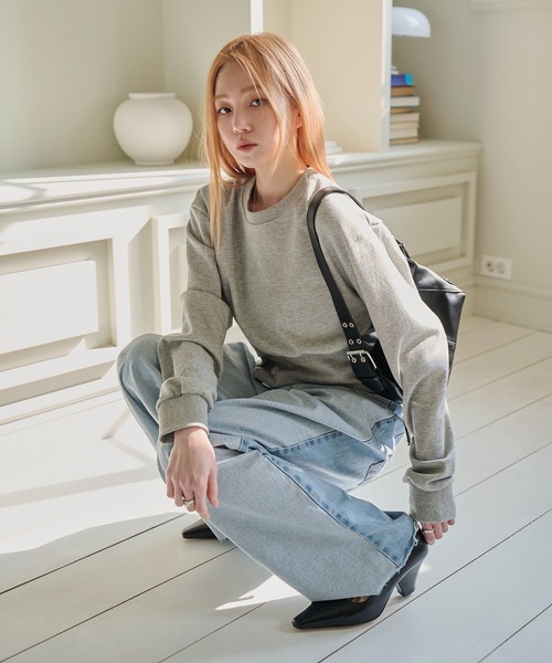 「UNE MANSION」 デニムパンツ MEDIUM ライトブルー レディース_画像6