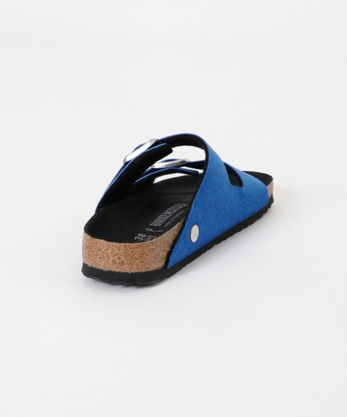 「BIRKENSTOCK」 フラットサンダル 38 ブルー レディース_画像5