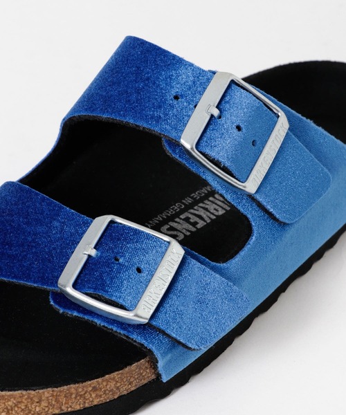 「BIRKENSTOCK」 フラットサンダル 38 ブルー レディース_画像7