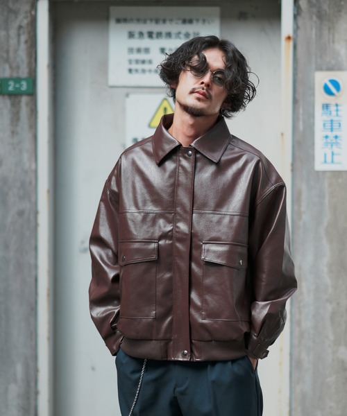 「improves」 ブルゾン MEDIUM ブラウン メンズ_画像9