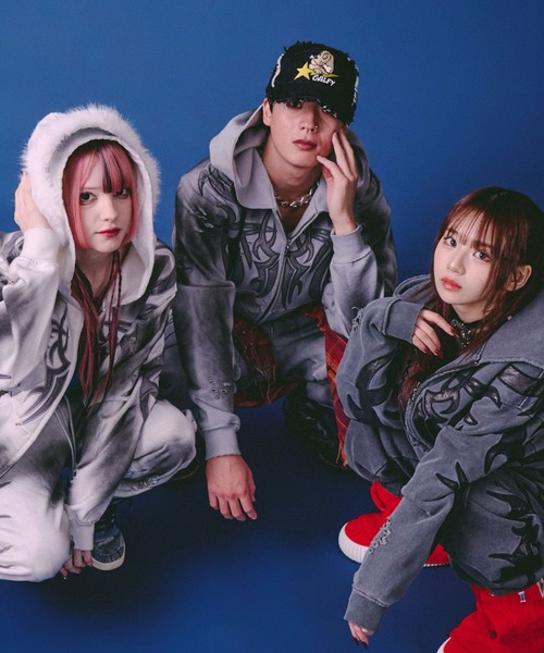 GALFY（ガルフィー） パーカー 汚れ部族パーカー/トライバル