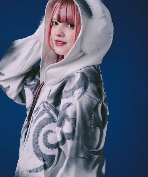 GALFY（ガルフィー） パーカー 汚れ部族パーカー/トライバル