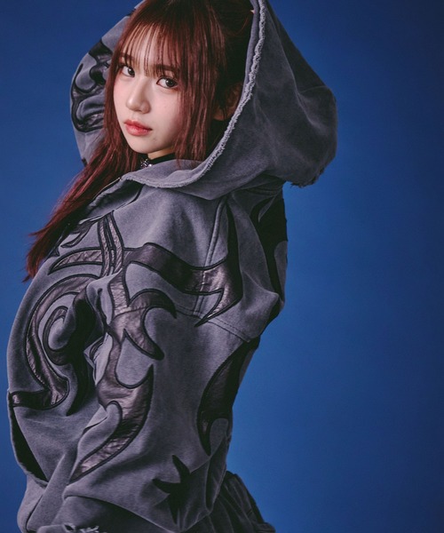 GALFY（ガルフィー） パーカー 汚れ部族パーカー/トライバル