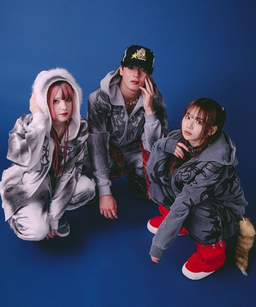 GALFY（ガルフィー） パーカー 汚れ部族パーカー/トライバル