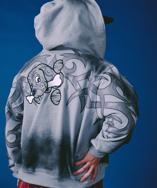 GALFY（ガルフィー） パーカー 汚れ部族パーカー/トライバル